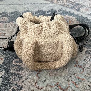 Zara Cream Textured Mini Bag